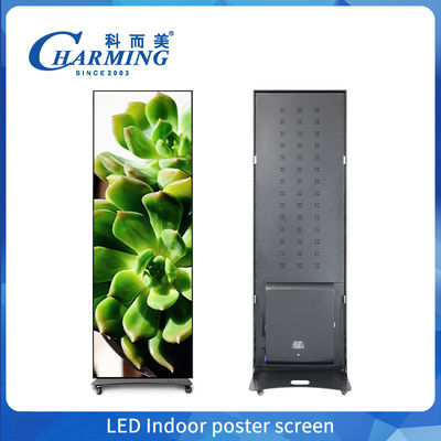 Color completo P2.5 P1.86 P2 Indoor Led Poster Display pantalla Wifi USB piso de pie LED publicidad Digital Poster Display