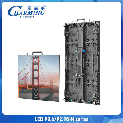P2.6 Alquiler de paredes de vídeo, gabinete de aluminio fundido a presión, pantalla de alquiler de LED exterior