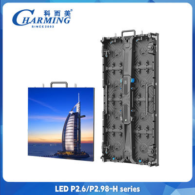 P2.6 Alquiler de paredes de vídeo, gabinete de aluminio fundido a presión, pantalla de alquiler de LED exterior