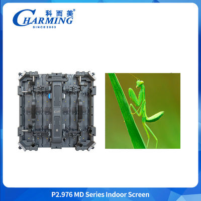 Servicio de fachada encantado P2.98 Indoor Led Wall Display Pantalla flexible para publicidad Alquiler