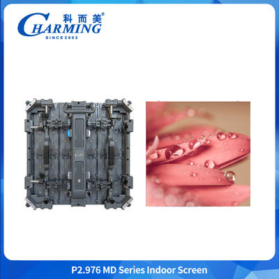 Alquiler de pantalla LED de publicidad interior de pared P3.91 P2.98 pantalla LED de publicidad interior flexible con escenario curvo