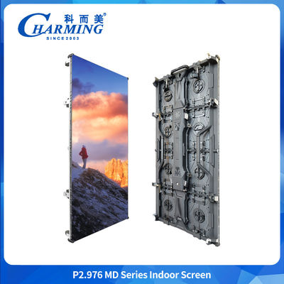 Alquiler de pantalla LED de publicidad interior de pared P3.91 P2.98 pantalla LED de publicidad interior flexible con escenario curvo