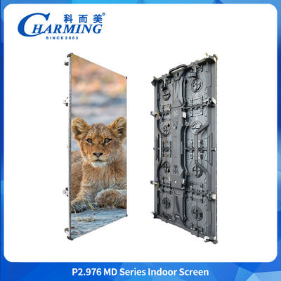 Alquiler de pantalla LED de publicidad interior de pared P3.91 P2.98 pantalla LED de publicidad interior flexible con escenario curvo