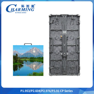 7680Hz Mantenimiento delantero y trasero 14-16bit P2.6/2.98/3.91 Curva regular Flexible de la serie CP LED Video pantalla de alquiler de pared