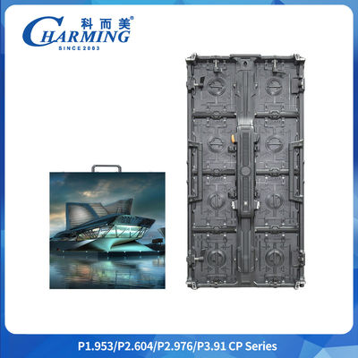 P2.9mm Panel LED a todo color con fondo curvo en interiores Armario de aluminio con pantalla LED para publicidad
