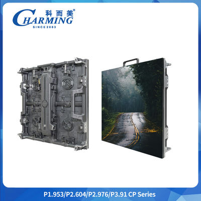 Alta definición P1.9-3.91 7680hz Tasa de actualización Cp Serie 500*500/1000mm Staggered Splicing Alquiler Regula curva exterior e interior Flexible Led Video Wall
