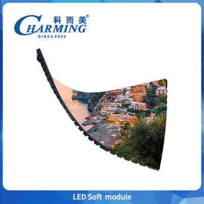 320×160×7.5MM Modulo de pantalla LED flexible 270g Luz P2 P2.5 P3 P4 Modulo de pantalla LED para interiores