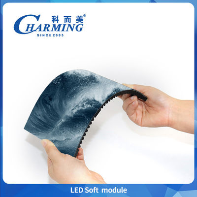 P3 P4 Modulo suave Curvado Flexible pantalla LED de color verdadero para uso en columnas cilíndricas
