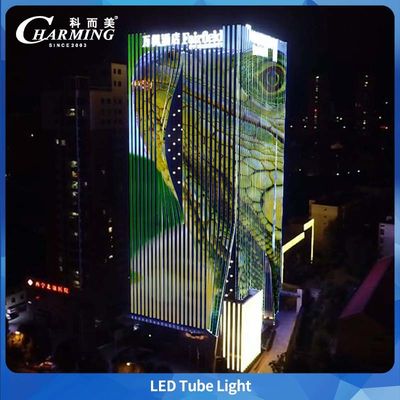U38 de aleación de aluminio RGB LED Tube Light DC24V Control SPI para edificios