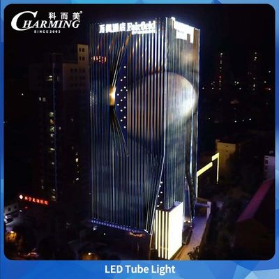 Tubo de luz LED RGB IP65 a prueba de agua, control SPI SMD5050 para edificios