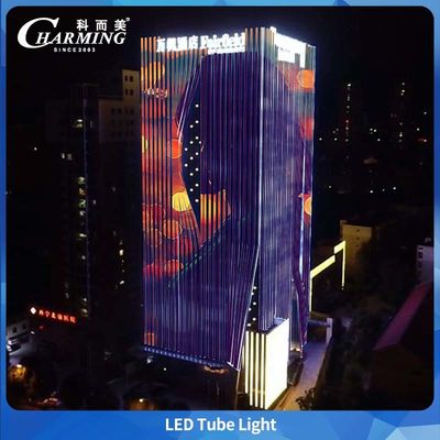 Encantadora iluminación de tubo LED RGB de video Aminal de 24w 0.5/1m para fachadas de edificios