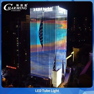 Aleación de aluminio + tubo de PC para proyecto de iluminación de la puerta principal y puente de edificios al aire libre