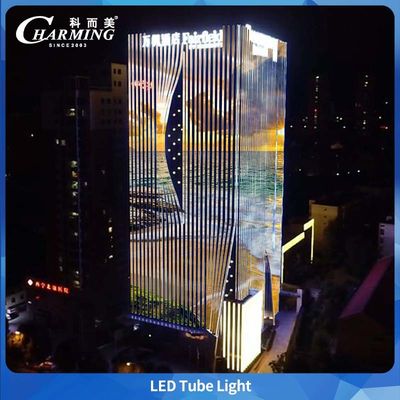 Material de aluminio SMD5050 IP65 Luz de tubo LED a prueba de agua exterior para el contorno comercial de edificios grandes