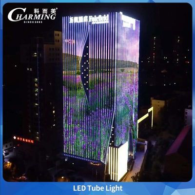 Luz de tubo de aluminio DMX SMD5050 de exterior impermeable para elevación de edificios DC24V, de gran venta