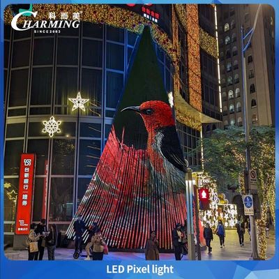 Luz de píxel LED para exteriores IP66 transparente y plana de baja potencia para puentes