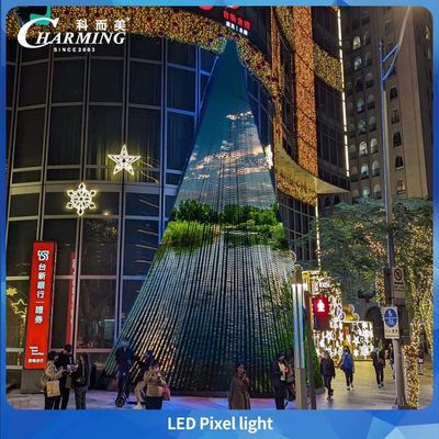 Luz puntual LED de píxel permanente de Navidad con perfil de aluminio para exteriores RGB de 30MM IP66 DC24V