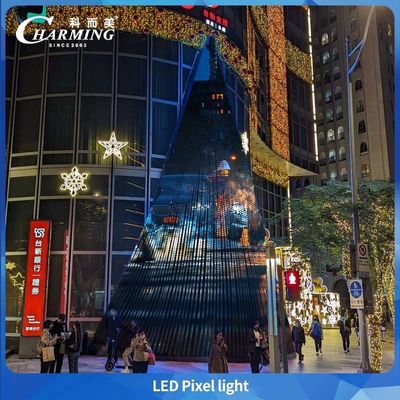 Píxel de punto LED para exteriores de 30 mm RGB DC24V, punto de luz LED DMX para la construcción de fachadas