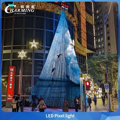 Luz Pixel de Producto Popular 2025 SMD3535 con Carcasa de PC + Carcasa de Superficie Transparente para Iluminación de Edificios como Árboles de Navidad