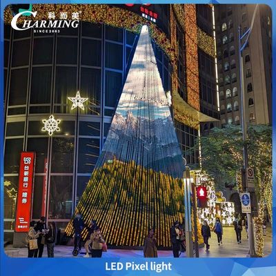 La luz de píxel LED SPI RGB impermeable más vendida de 2025, DC24V, iluminación de edificios para exteriores