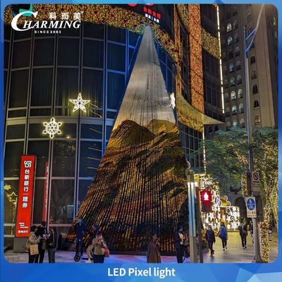 La luz de píxel LED SPI RGB impermeable más vendida de 2025, DC24V, iluminación de edificios para exteriores