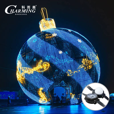 Luz de píxel de alto brillo CM-40C φ40x15.2mm RGB IP66 Carcasa de PC Ideal para iluminación de vallas publicitarias y puentes