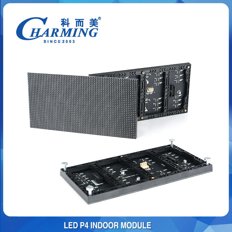 Nuevo diseño P4 Rgb Led Panel 256x128mm Modulo LED de fondo interior 3840Hz Sin pérdida de calidad de imagen Pantalla de pantalla digital para escenario de venta al por menor Iglesia pared de video