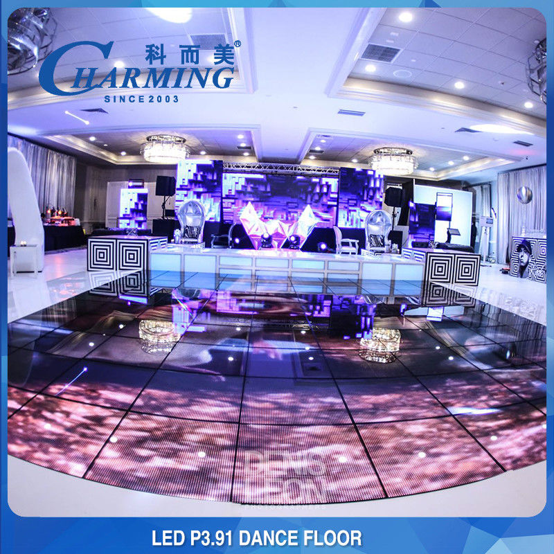 Panel de pantalla de azulejos de suelo IP65 LED a prueba de agua    RGB Color completo 3840Hz, ideal para espectáculos de baile de maleza