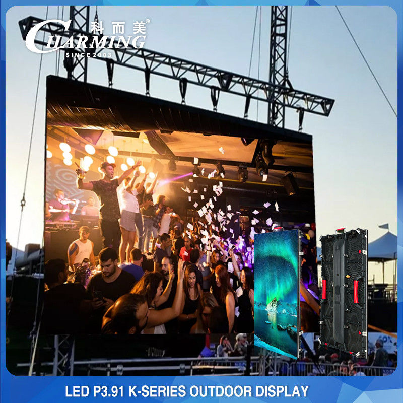 Pared LED de escenario al aire libre P3.91 Alquiler Led Display 4K de alto brillo