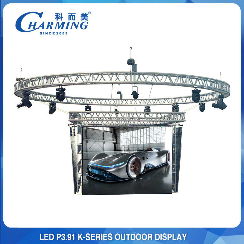 Exhibición de pared video al aire libre del concierto P3.91 LED para la demostración 3840Hz de alquiler de la etapa