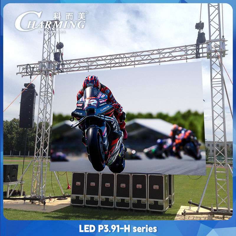 16 bit P3.91 Alquiler de pantalla LED Protección frontal para eventos Fondo al aire libre