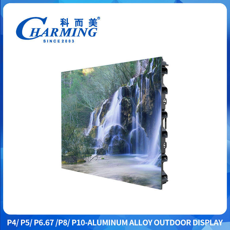 16 bits de alto nivel gris exterior P4 LED pantalla de pantalla ángulo de visión ultra ancho con aleación de zinc Quick Lock