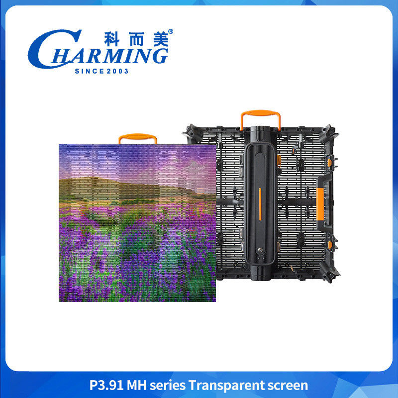 500*500mm P3.91 Led Pantalla transparente Centro comercial Pantalla publicitaria Pantalla de pared LED