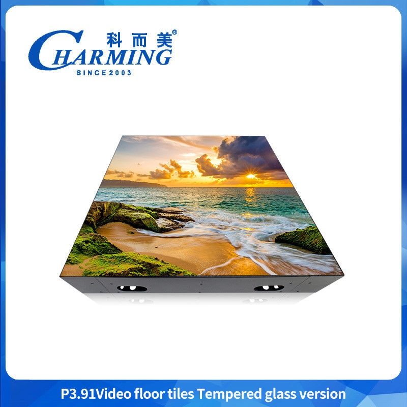 Material de hierro de mantenimiento delantero + cubierta de GOB IP65 impermeable HD Indoor Dance Floor Alto rendimiento