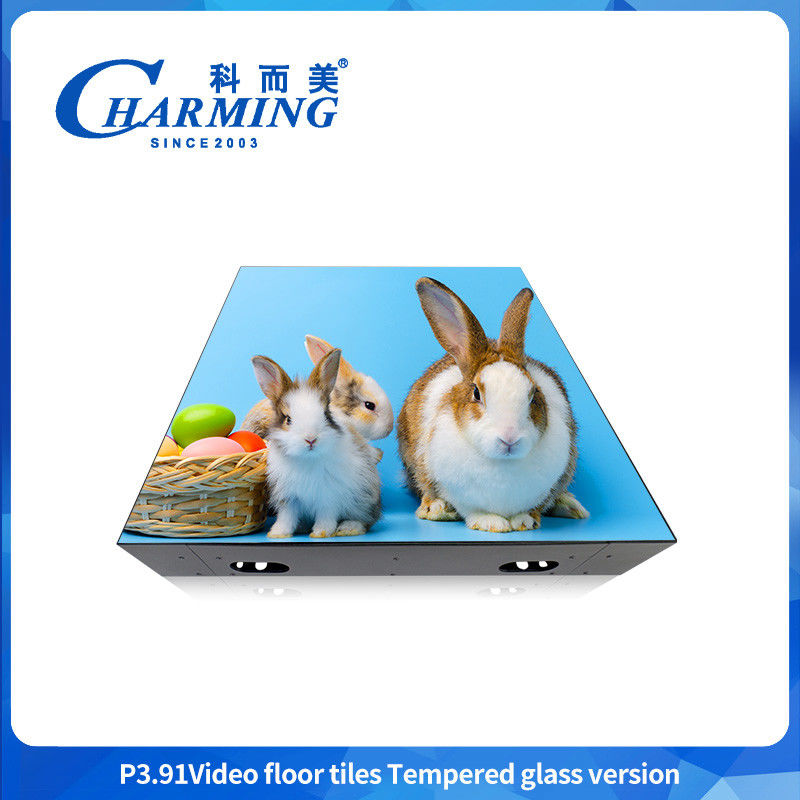 2025 Venta al por mayor P3.91 Led 3d Floor de baile Transparente de vidrio Floor de baile LED Display
