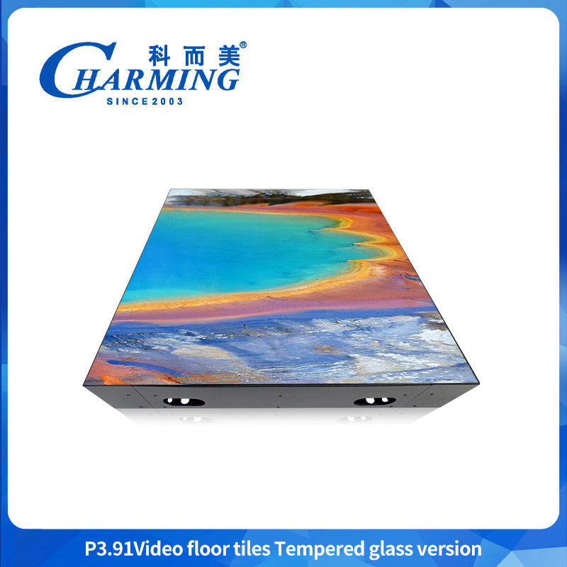 Pantallas de azulejos de piso de alta calidad P3.91 píxeles Pantalla de pantalla de azulejos de piso de alta carga impermeable y resistente a la humedad Panel de visualización Fiesta de alquiler de LED Video Piso de baile