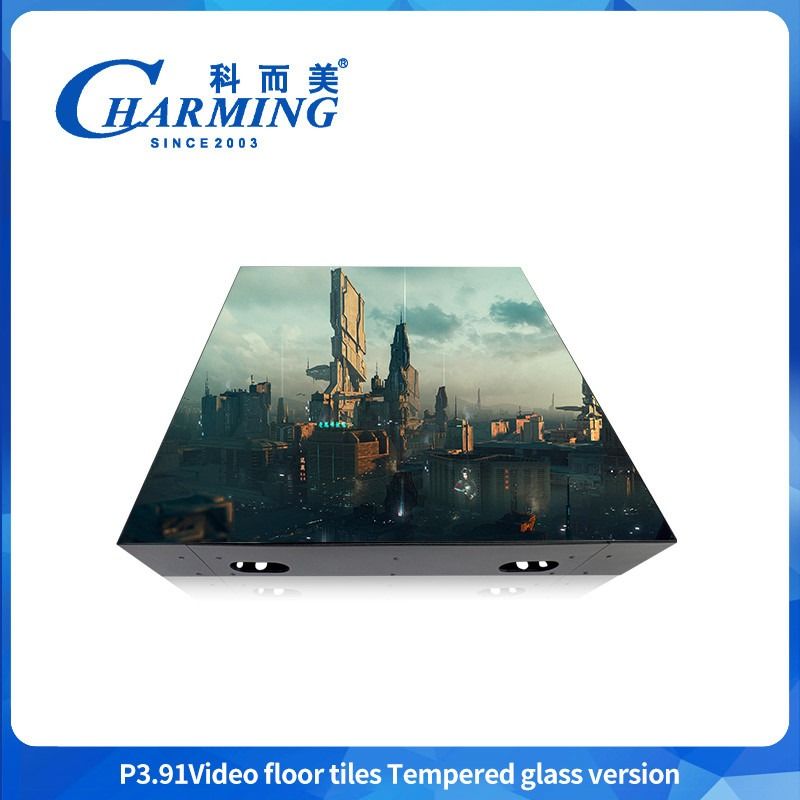 Alto brillo Pantalla Flexible Para Publicidad Gran pantalla de escenario LED Panel de piso de baile