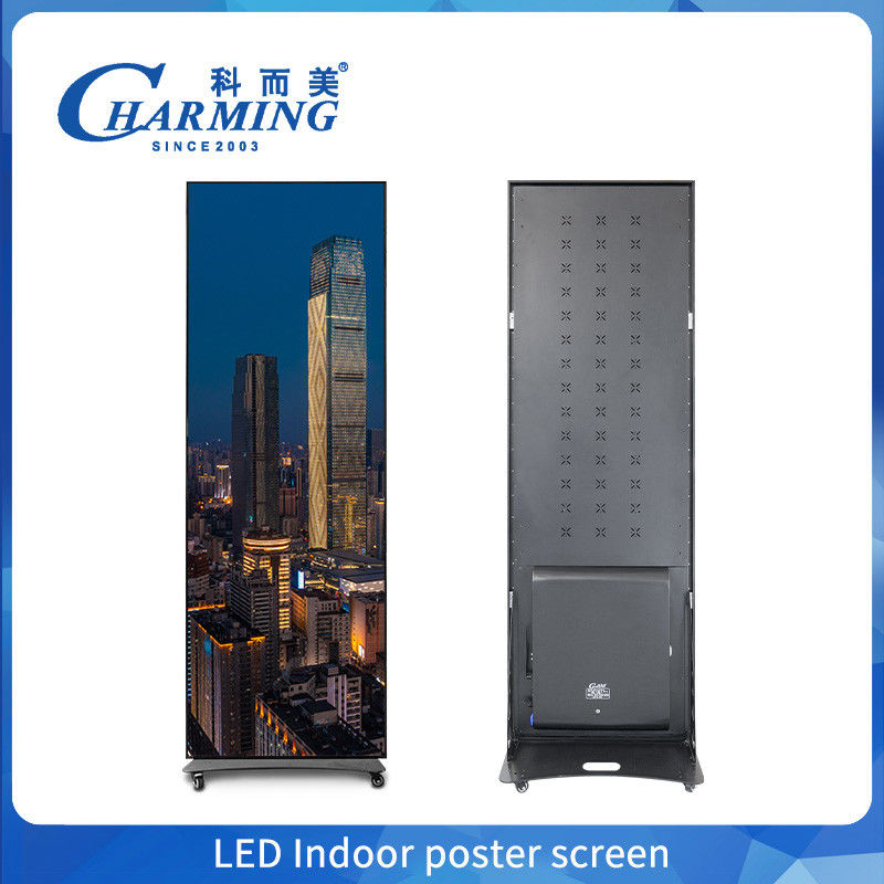 Estante móvil de Wifi inteligente Hd P1.86 P2 Publicidad digital LED Poster pantallas de pantalla