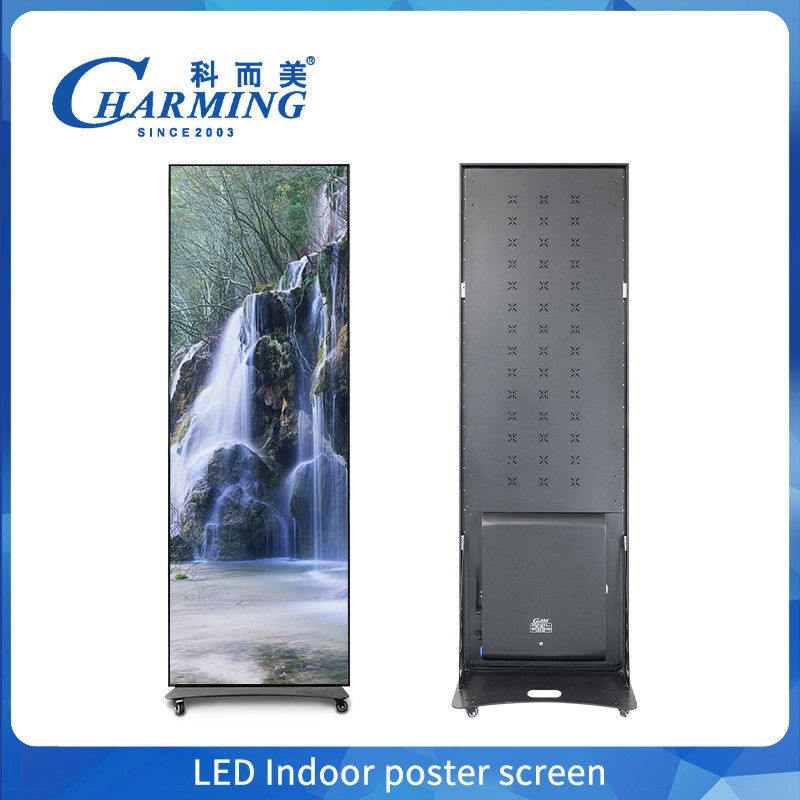 Color completo P2.5 P1.86 P2 Indoor Led Poster Display pantalla Wifi USB piso de pie LED publicidad Digital Poster Display