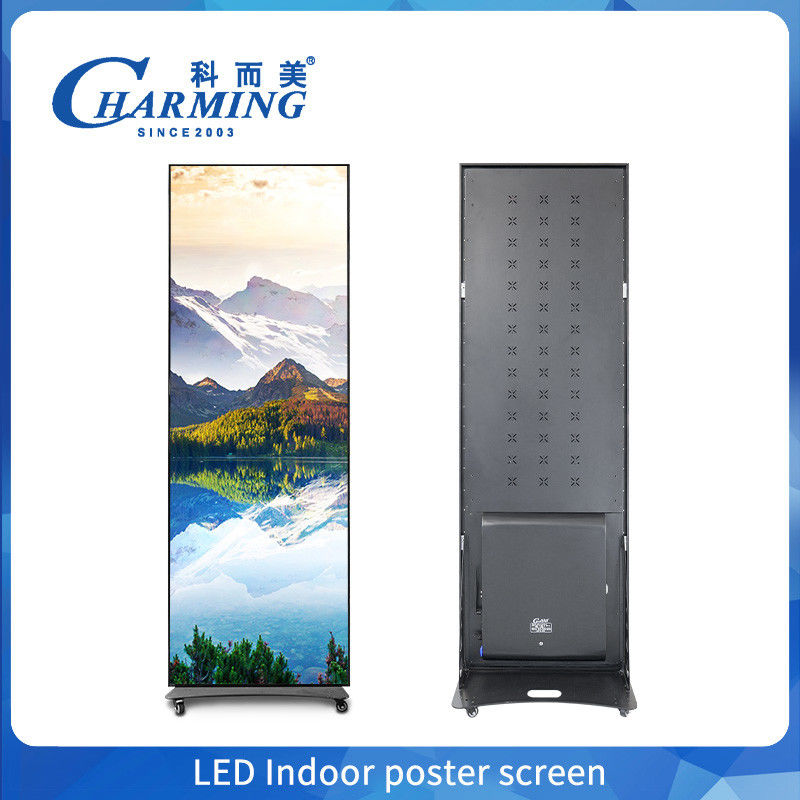 Comercial Portable Centro comercial Pantalla LED P2.5 Cartel de señalización digital delantera Pantalla LED de servicio