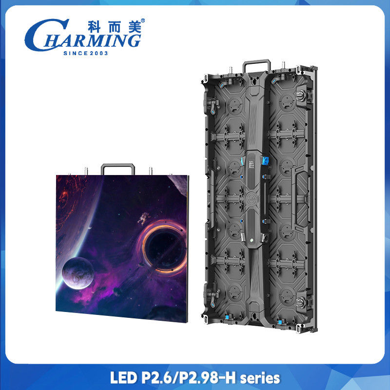 P2.6 Alquiler de paredes de vídeo, gabinete de aluminio fundido a presión, pantalla de alquiler de LED exterior