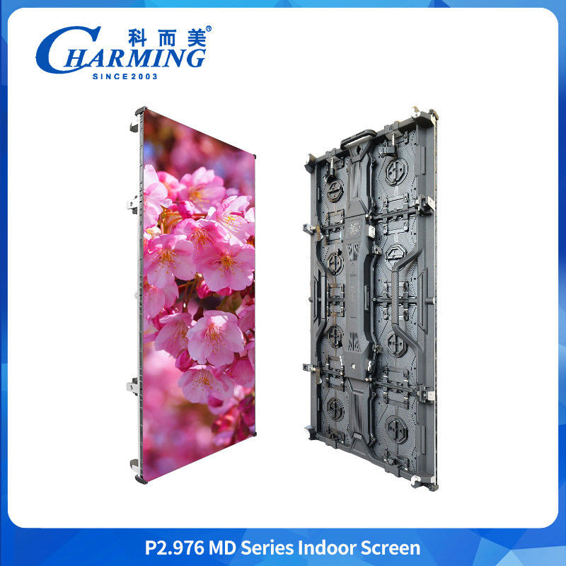 Servicio de fachada encantado P2.98 Indoor Led Wall Display Pantalla flexible para publicidad Alquiler