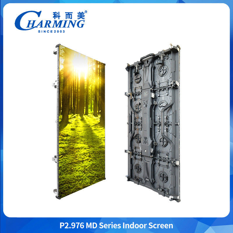Pantalla LED flexible Pantalla curva interior P2.98 Servicio frontal 7680HZ Pared de vídeo LED