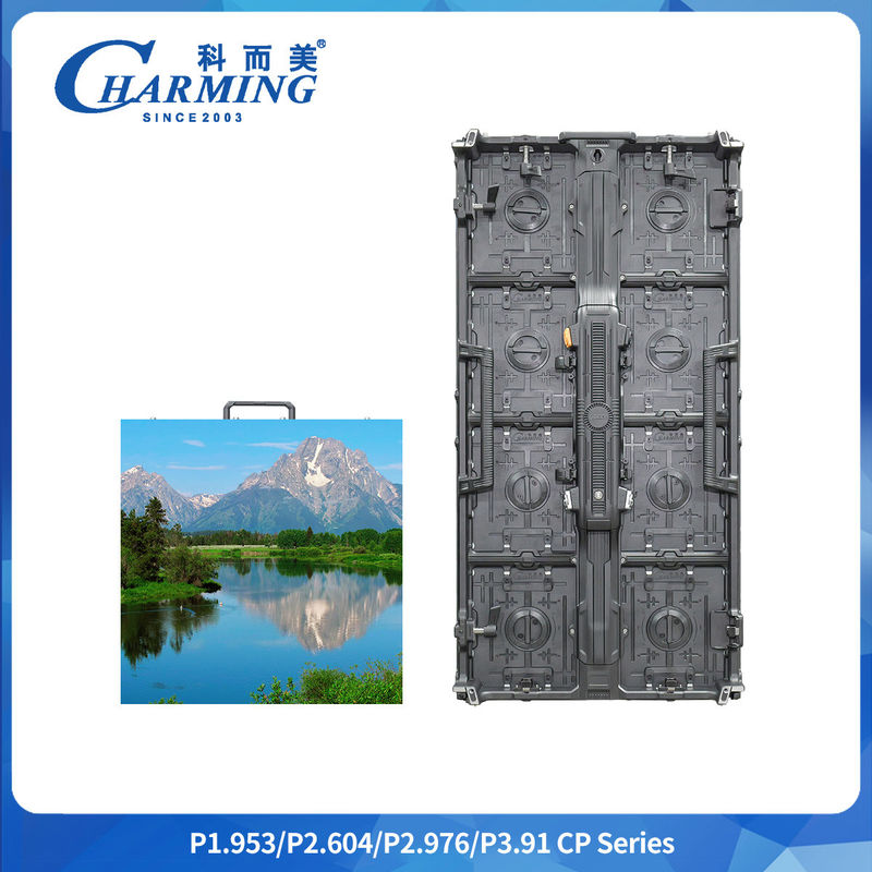 7680Hz Mantenimiento delantero y trasero 14-16bit P2.6/2.98/3.91 Curva regular Flexible de la serie CP LED Video pantalla de alquiler de pared