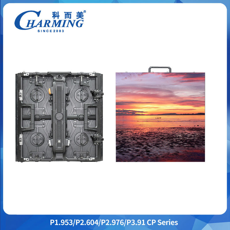 -20~40°C 600~800 CD/m2 P2.6/2.98/3.91 Serie CP Pared de vídeo LED interior con protector de esquina de caja