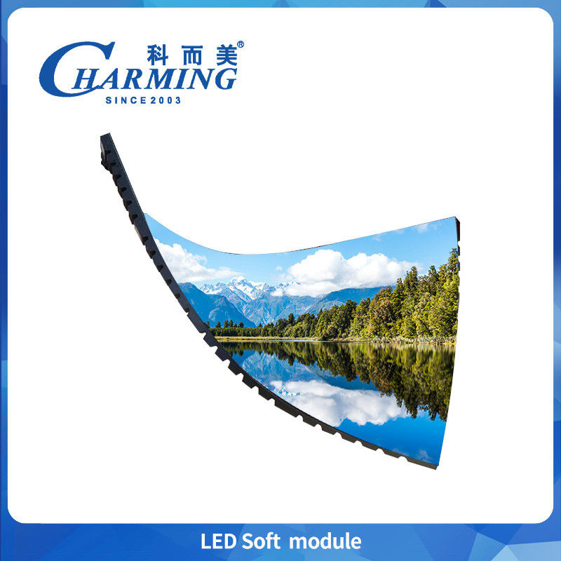 3840-7680Hz Alta frecuencia de actualización Instalación de adsorción magnética fuerte P2 P2.5 P3 P4 Módulo de led suave flexible Pantalla Led para eventos