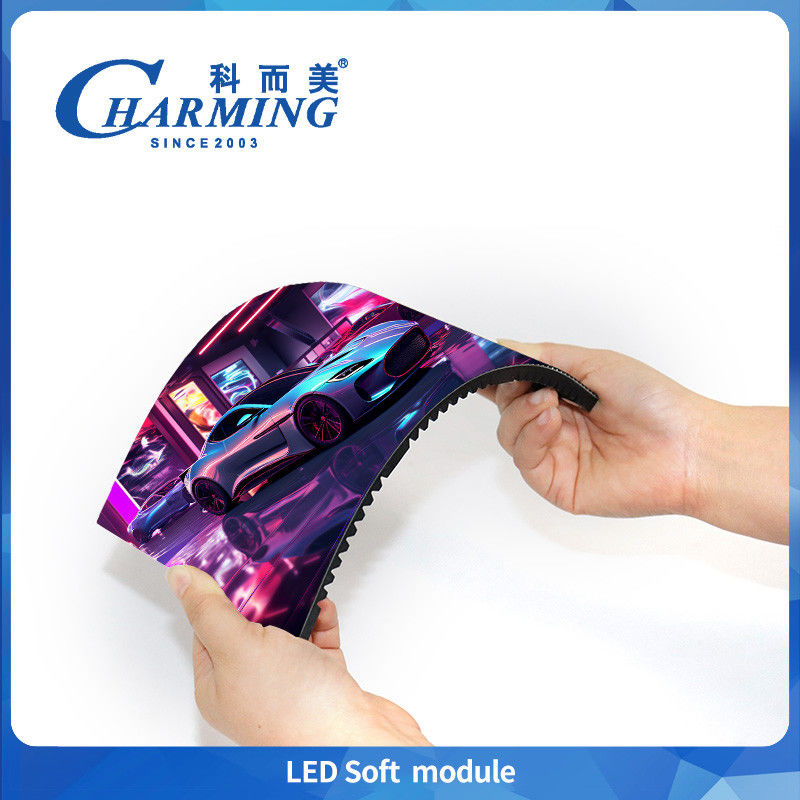 Módulo suave LED para interiores P1.86/P2/P2.5/P3.076 Baja potencia Bajo calor Módulo LED RGB para pantalla de onda