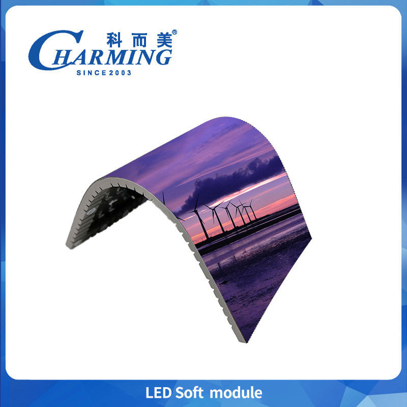 Suministro de fábrica P4 Panel flexible de 16 bits Micro Color completo 3d Curva 4k Indoor Video Display Eventos comerciales de publicidad 6W Led Screen