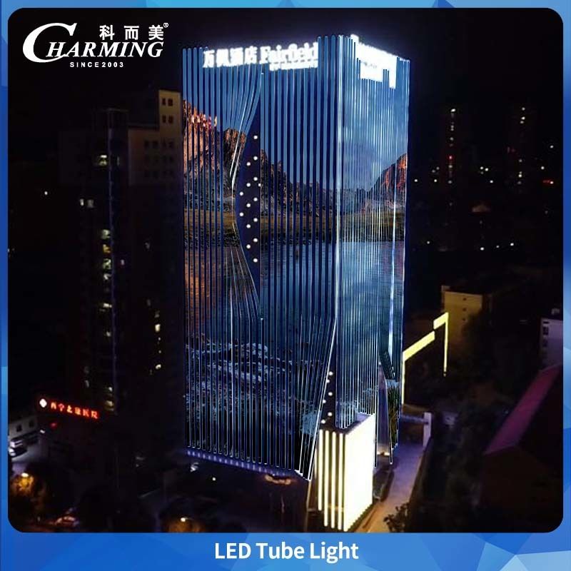 Tubo de luz LED PC Cover SMD5050 IP65 para publicidad en edificios grandes al aire libre
