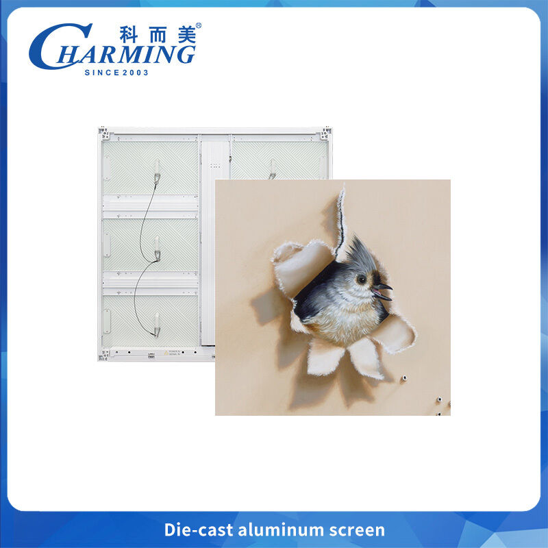 Pantalla LED exterior P6 Delgada y ligera para publicidad con costillas de disipación de calor con empalme de la esquina del arco