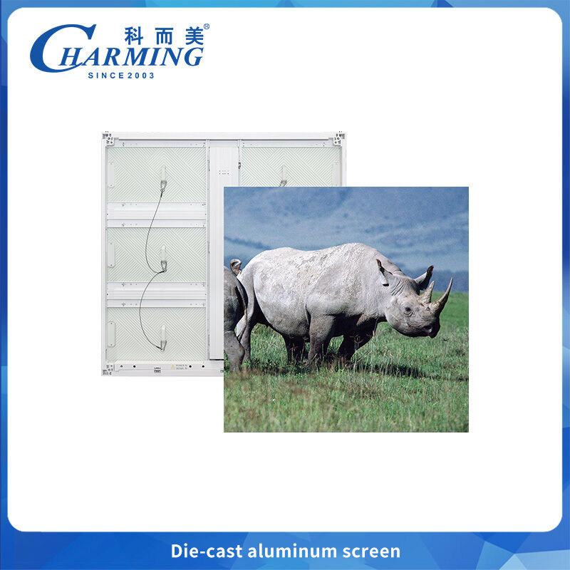 P4.44 Pantalla LED de aluminio fundido a presión en exteriores - Diseño de alto contraste y mantenimiento delantero/trasero